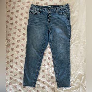 Old Navy Button Fly Rockstar Skinny Jeans - Size 14